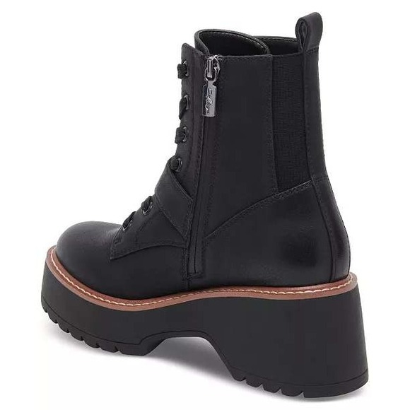 NWB Aqua College Waterproof Gecko Lace-Up Nubuck Leather Buckle Combat Boots‎ 11 - Picture 2 of 11